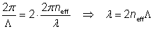 光纤布拉格光栅的布拉格条件